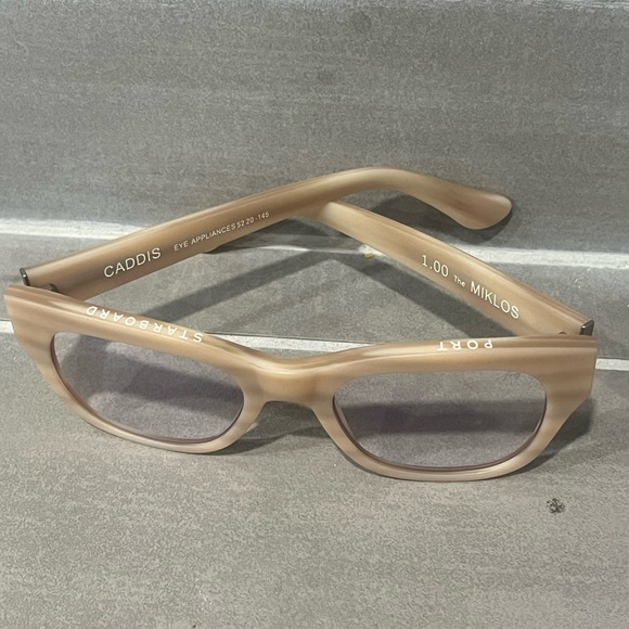 CADDIS The Miklos Polished Bone Reading Glasses 1:00
